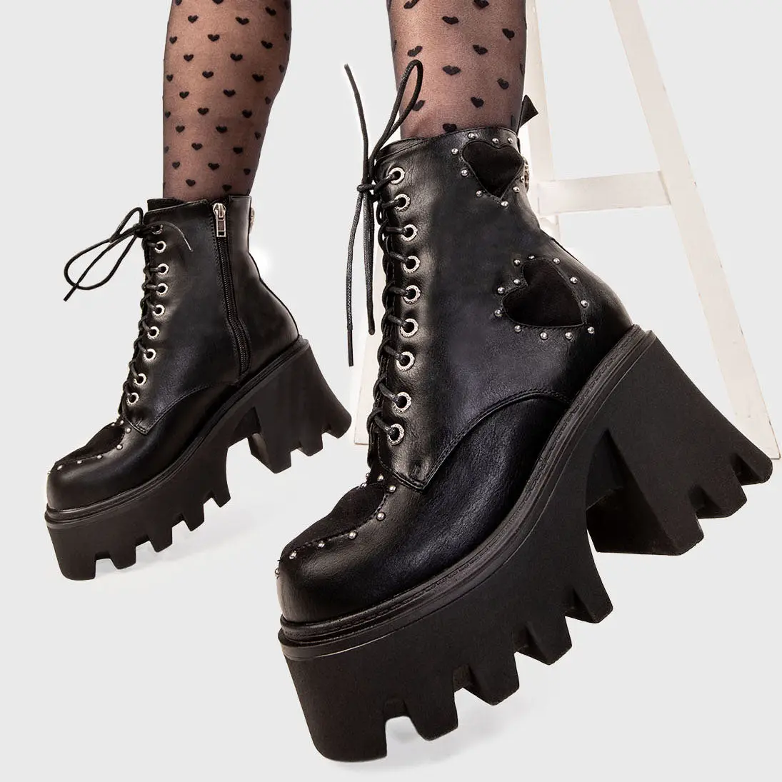 All I Need Chunky Platform Ankle Boots - Image 4
