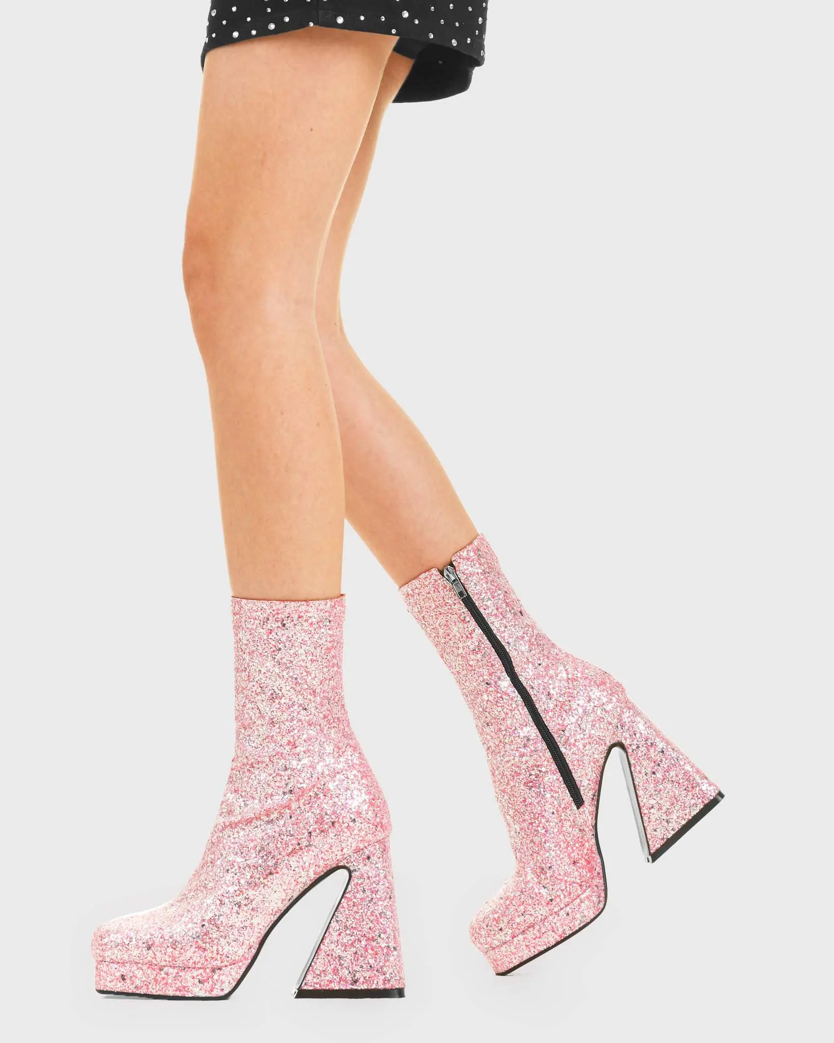 Another Love Platform Ankle Boots - Image 4