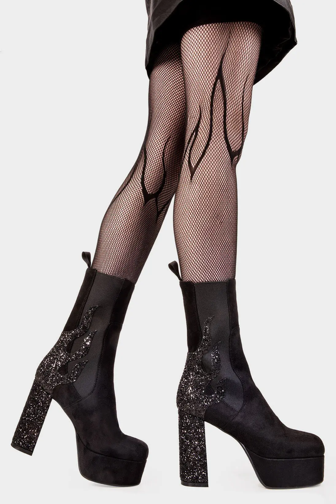 Apparent Lies Platform Calf Boots - Image 3