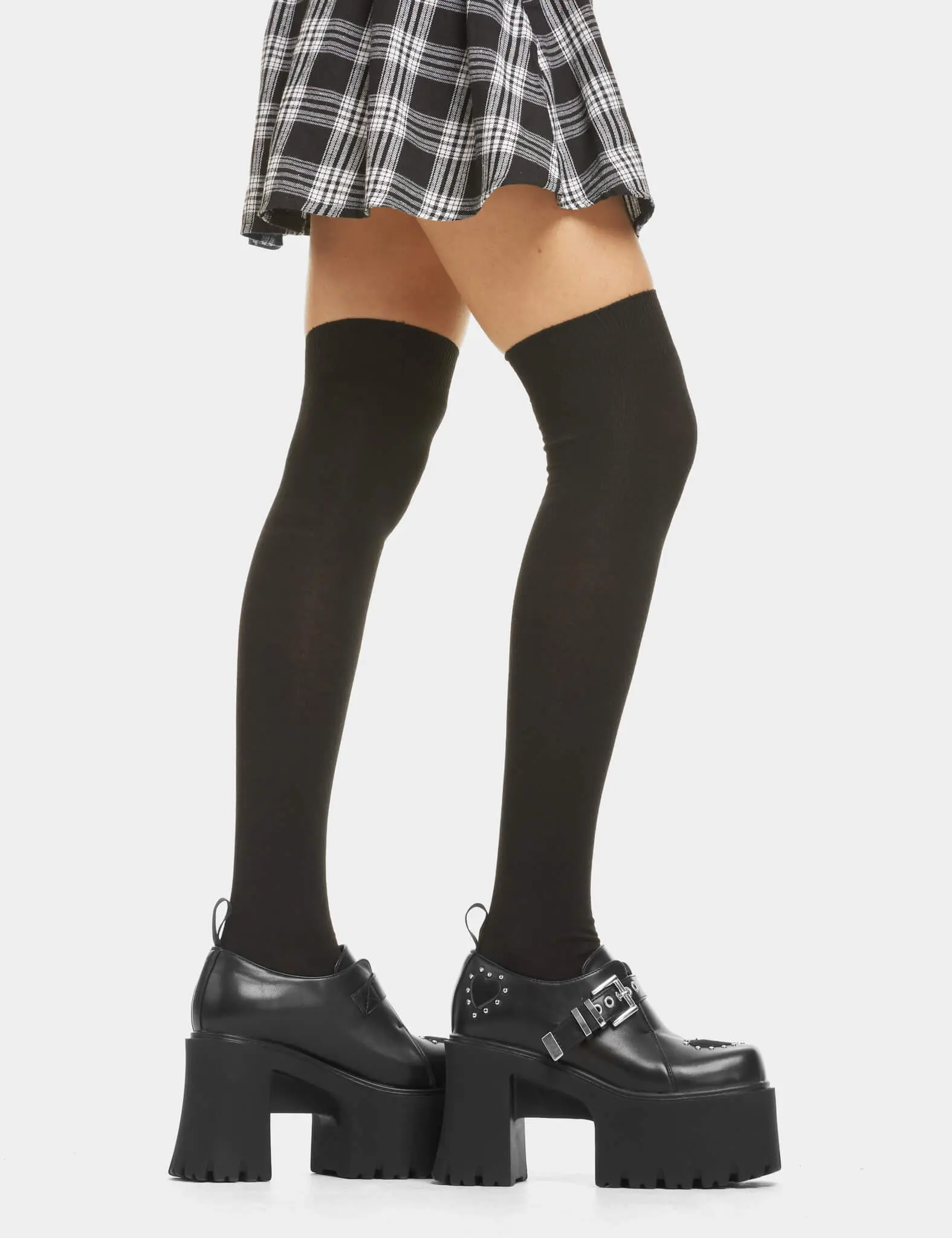 Black Out Thigh High Socks - Image 4