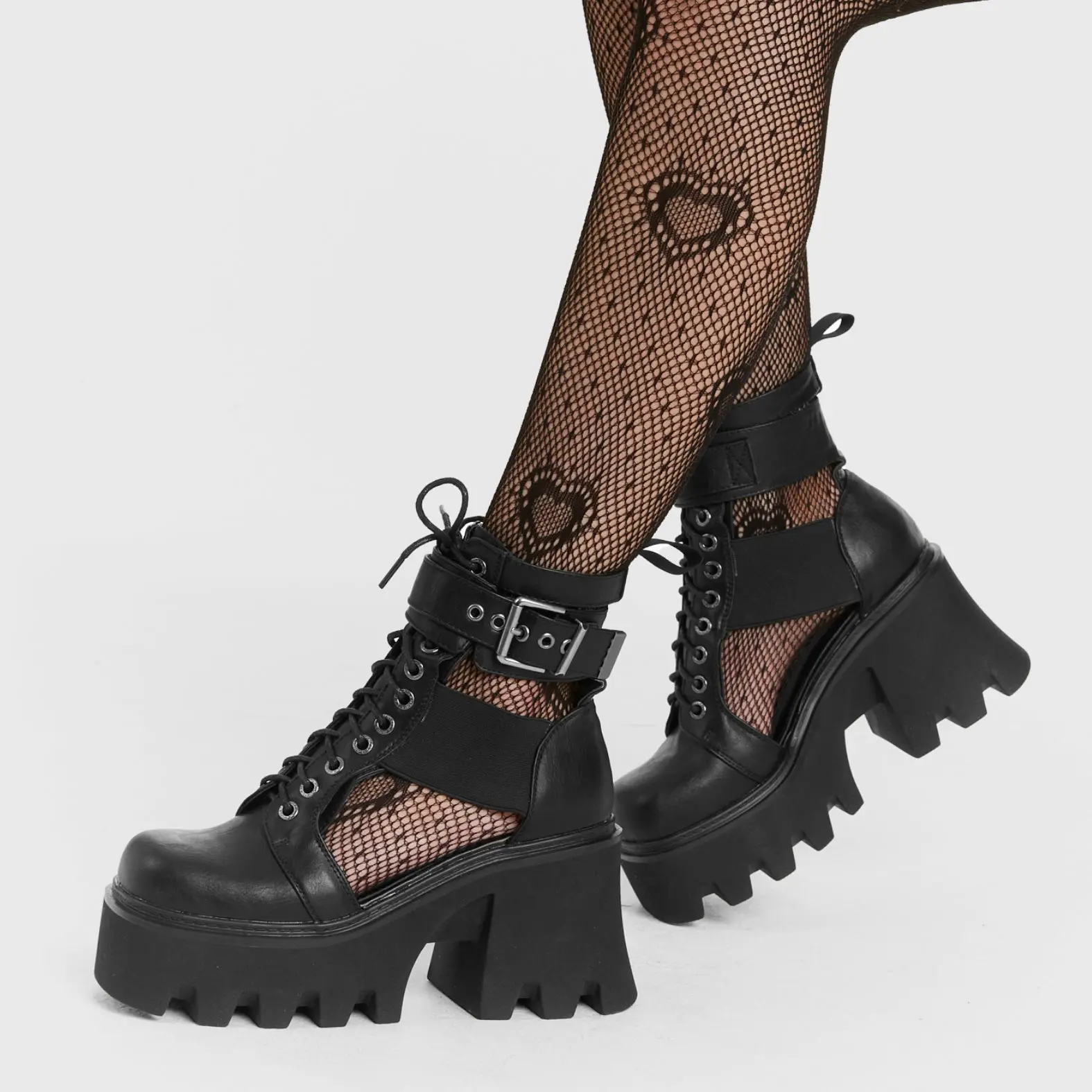 Busy Chunky Platform Ankle Boots - Image 5