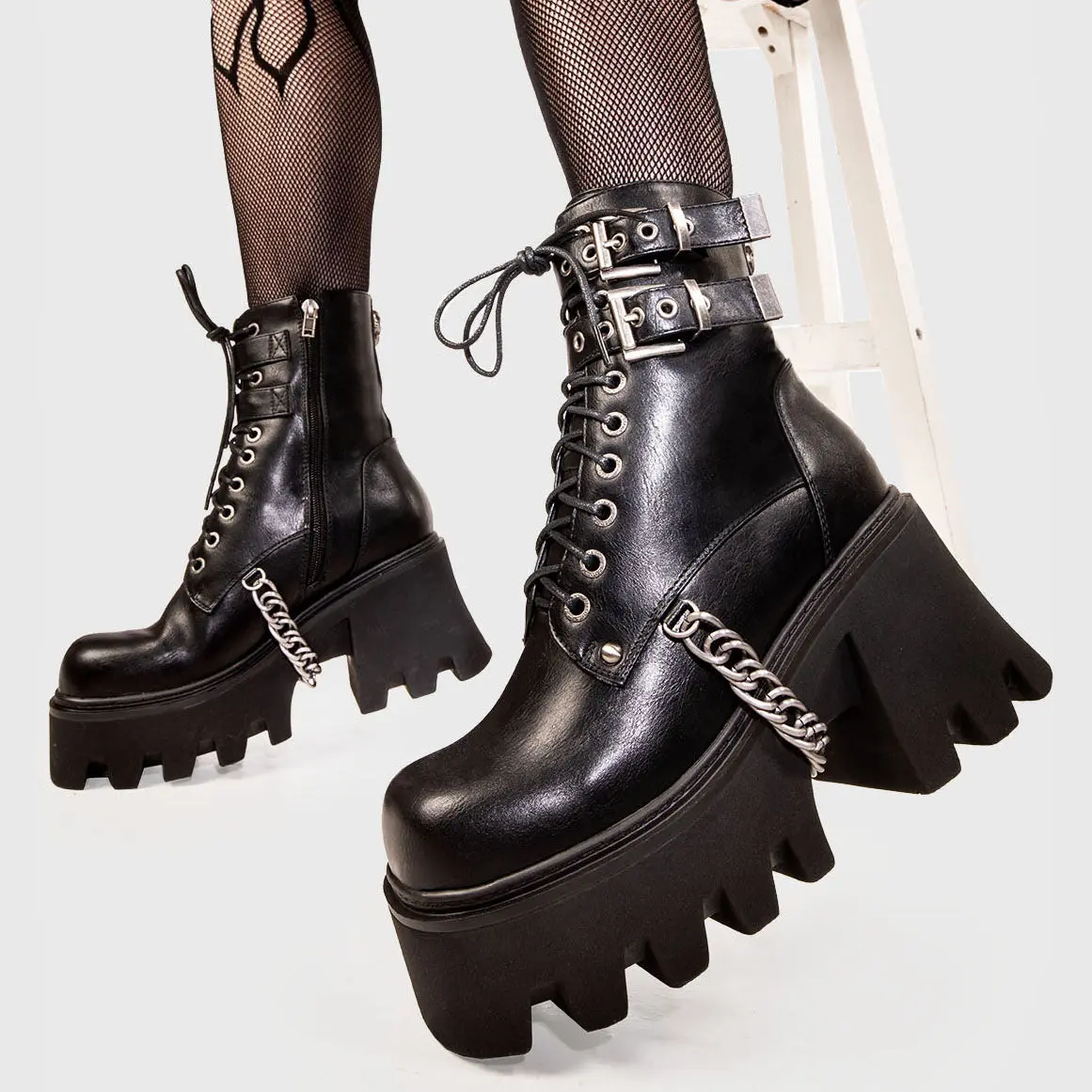 Hostages Chunky Platform Ankle Boots - Image 5