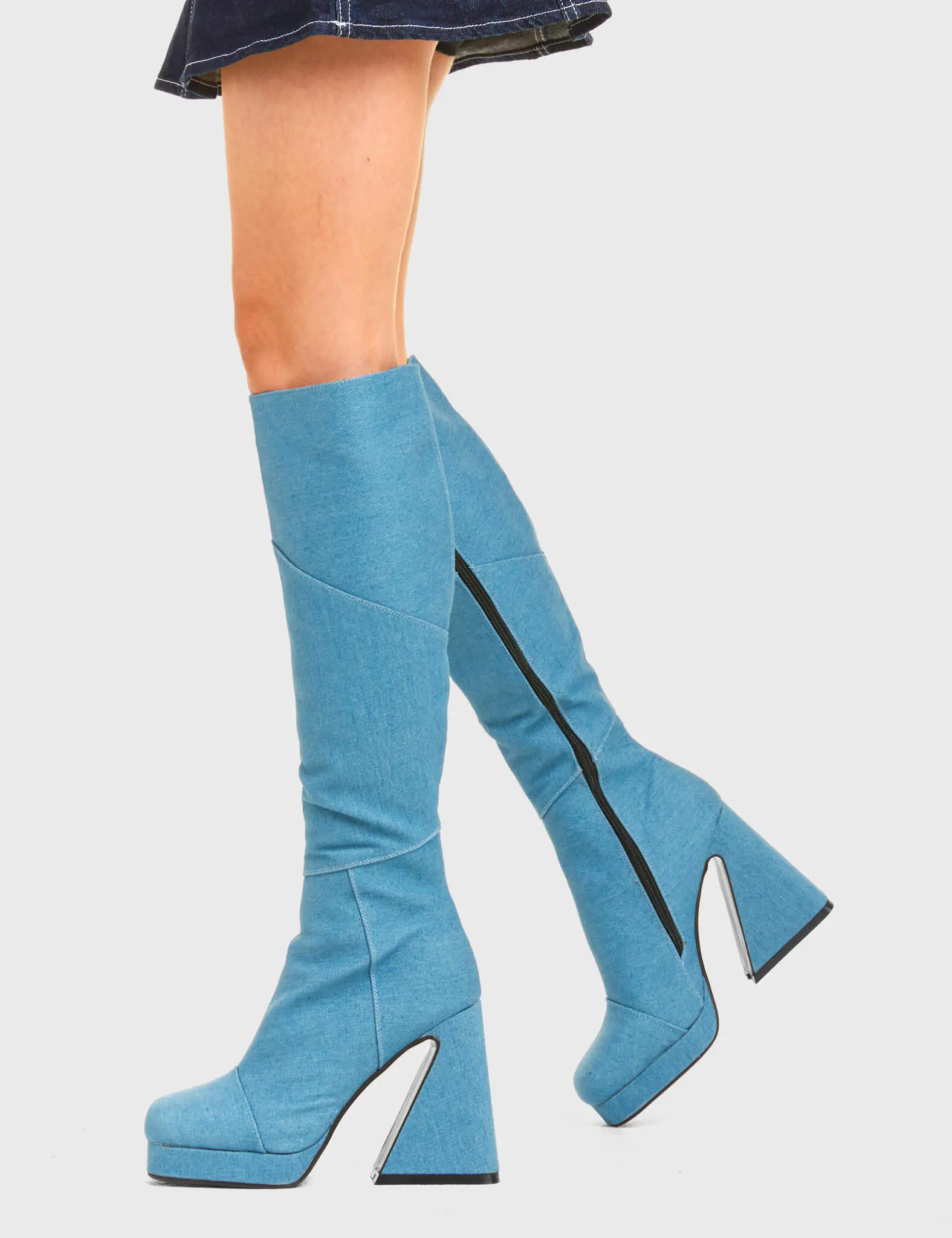 Override Platform Knee High Boots - Image 3