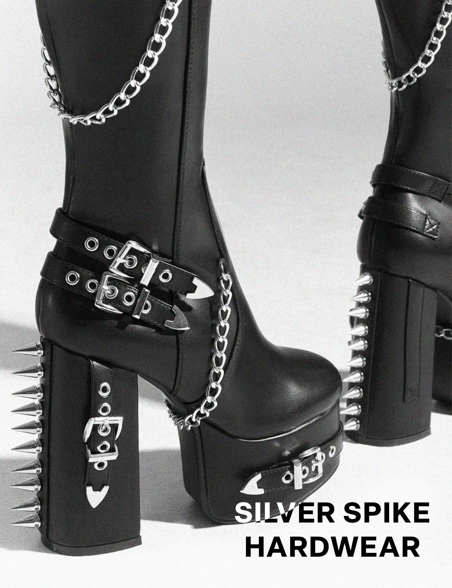 Scream Platform Thigh High Boots - Image 7