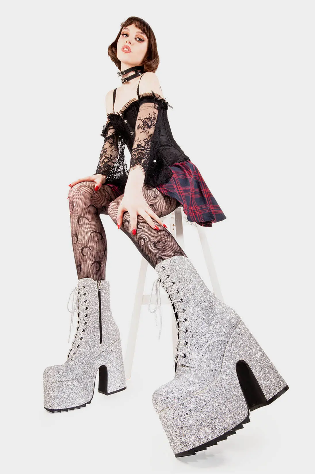 Spotlight Chunky Platform Ankle Boots - Image 3