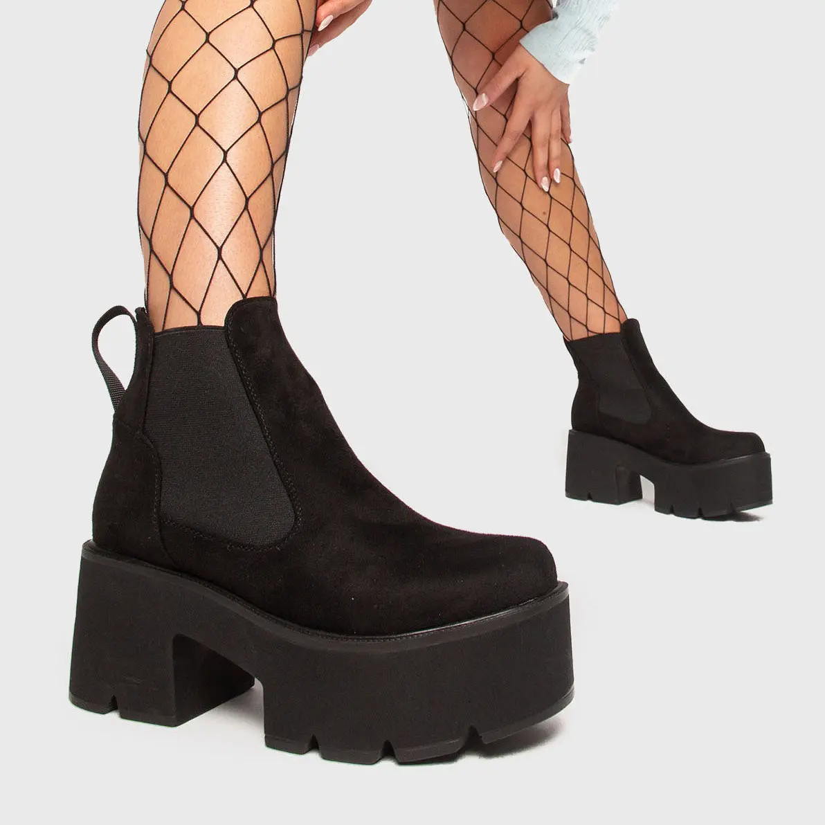 Tough Love Chunky Platform Ankle Boots - Image 3