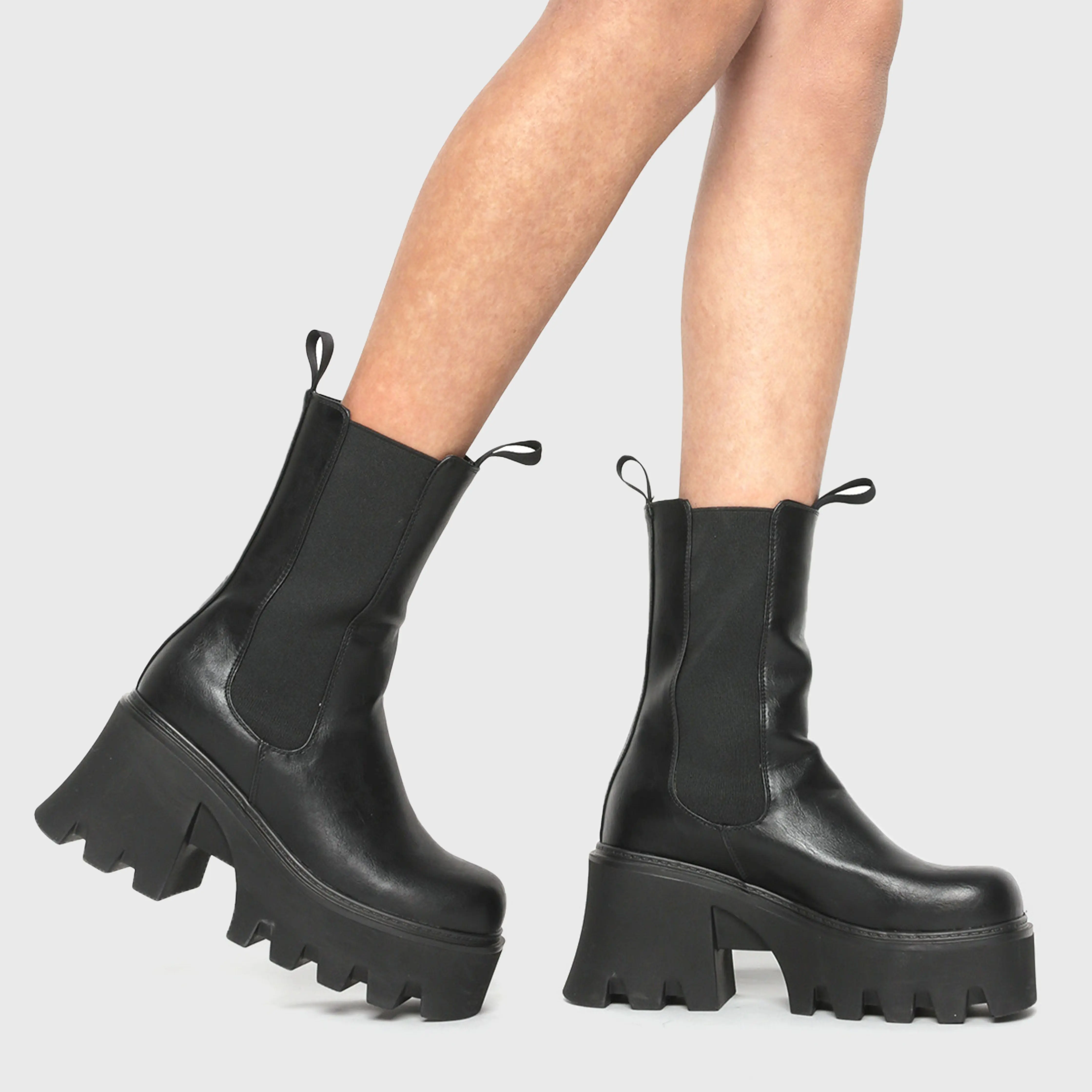 Wipe Out Chunky Platform Ankle Boots - Image 5